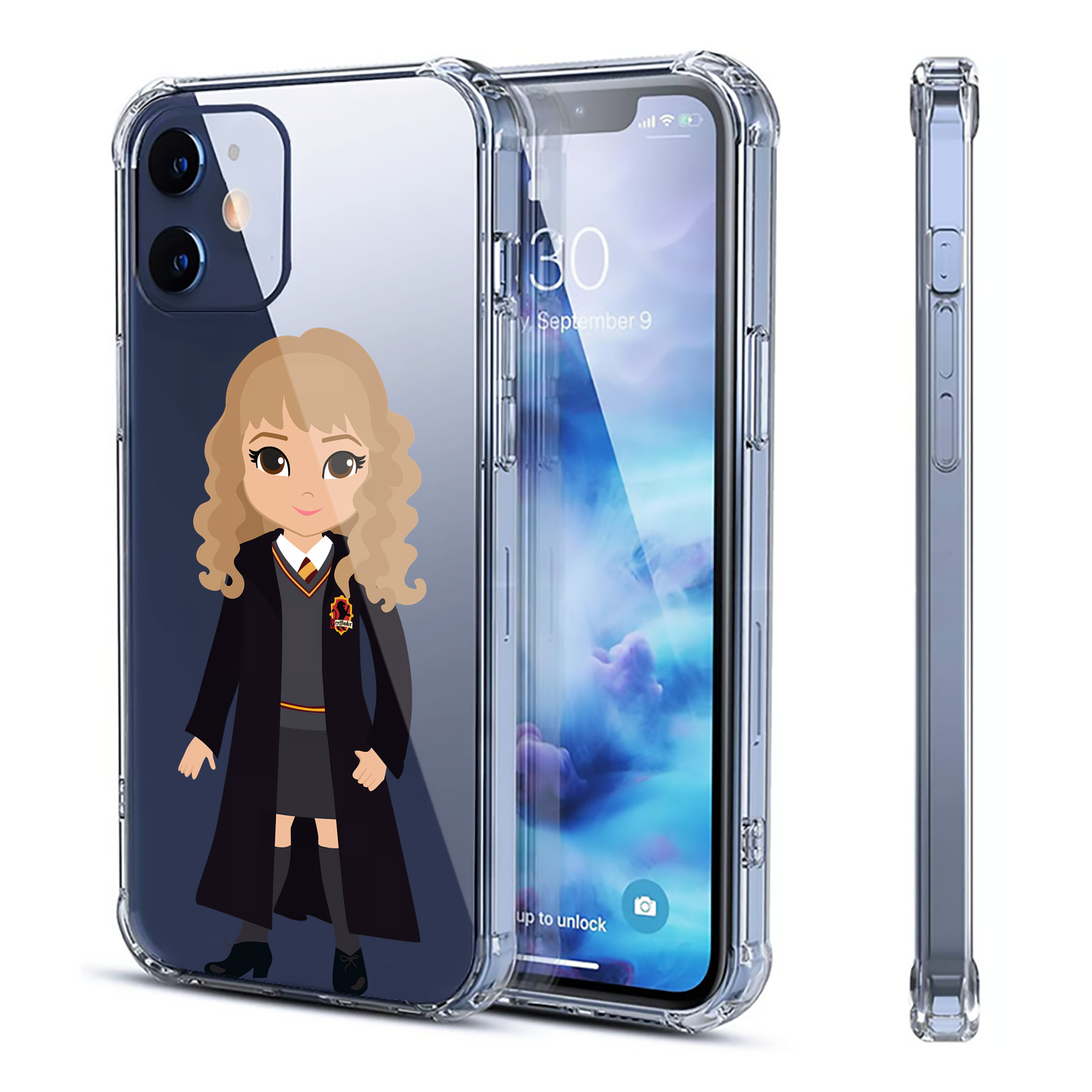 （画像用） Harry Potter ハリー・ポッターシリーズ 【iPhone 12シリーズ対応】透明スマホケース（クリアソフトケース）